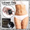Barre de savon anti-cellulite aux cendres volcaniques au café