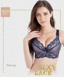 Soutien-gorge sans fil à couverture complète en dentelle