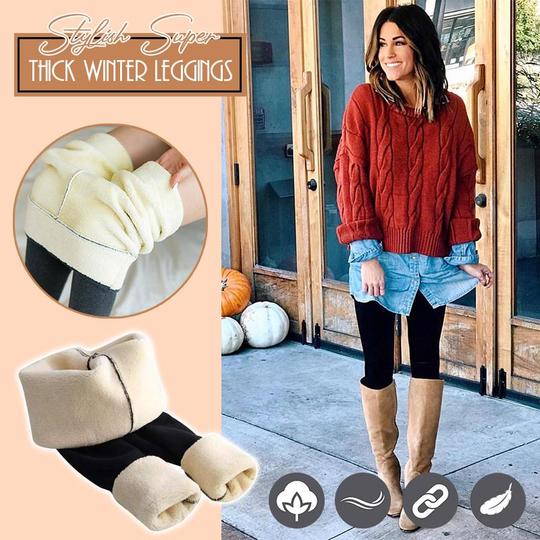 Leggings d'hiver élégants et super épais.