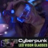 Lunettes à visière LED Cyberpunk