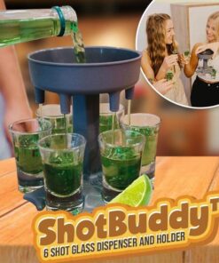 ShotBuddy Distributeur et support de 6 verres à shot