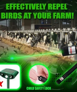 Torche laser anti-oiseaux ScareAway