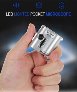 Microscope de poche éclairé par LED Mintiml
