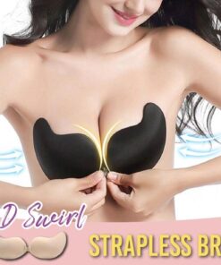 Soutien-gorge sans bretelles tourbillon 3D