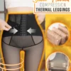 Legging thermique de compression en molleton transparent