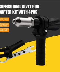 Kit d'adaptateur de pistolet à rivets professionnel avec 4 boulons de buse différents