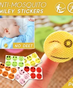 Autocollants Smiley Anti-Moustiques (60 pcs)