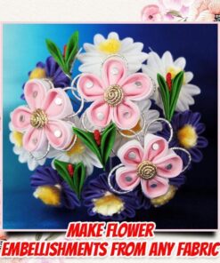 Modèle de fleur Kanzashi bricolage