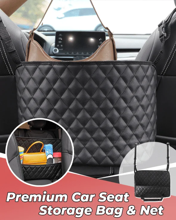 Sac et filet de rangement pour siège de voiture haut de gamme - Image 7