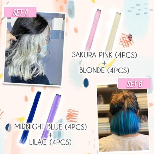 Ensemble d'extensions à clips colorées The Hairdrobe - Image 6
