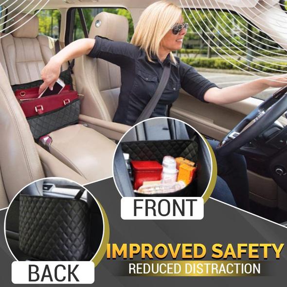 Sac et filet de rangement pour siège de voiture haut de gamme - Image 2