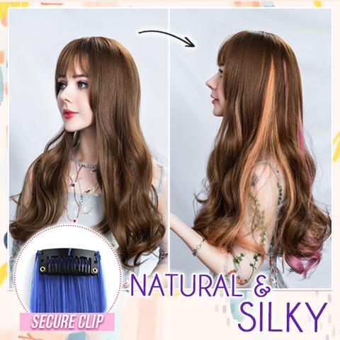 Ensemble d'extensions à clips colorées The Hairdrobe - Image 3