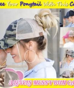 Bonnet à chignon en désordre à 3 niveaux