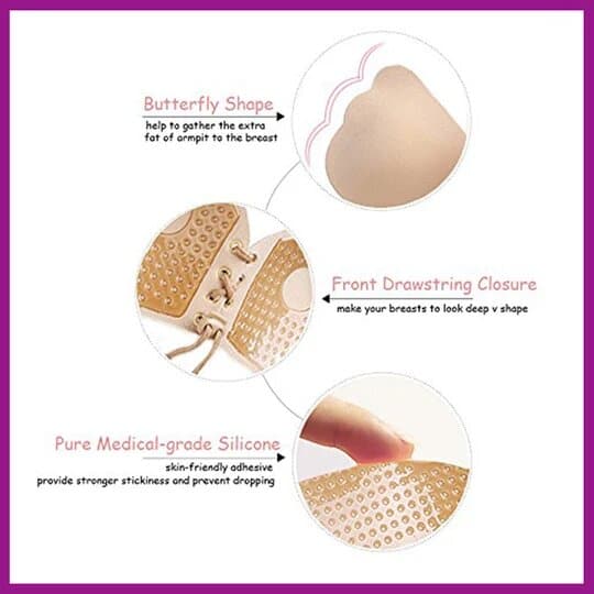 Soutien-gorge push-up sans bretelles avec cordon de serrage - Image 5