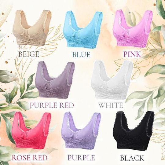 Soutien-gorge de maintien en dentelle à boucle en X CozyFit - Image 6