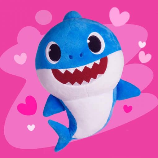 Jouet bébé requin chantant en peluche - Image 6