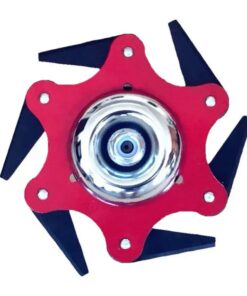 Tête de coupe à 6 rasoirs en acier