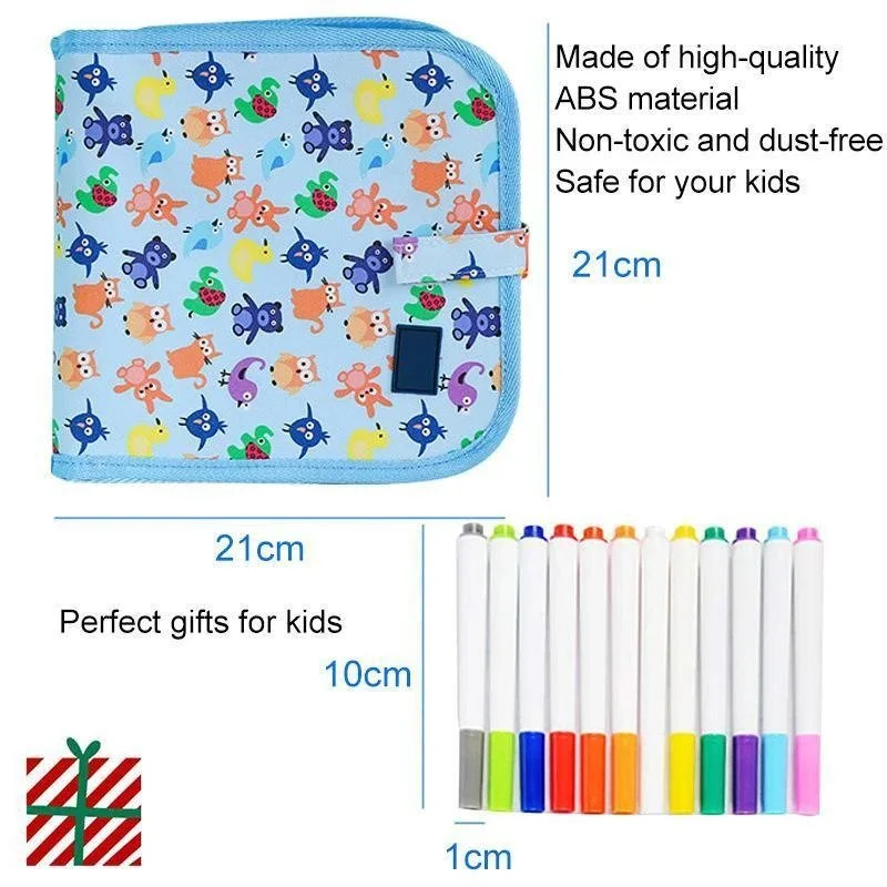 Bloc de dessin portable effaçable Doodle Pad (12 stylos inclus) - Image 6