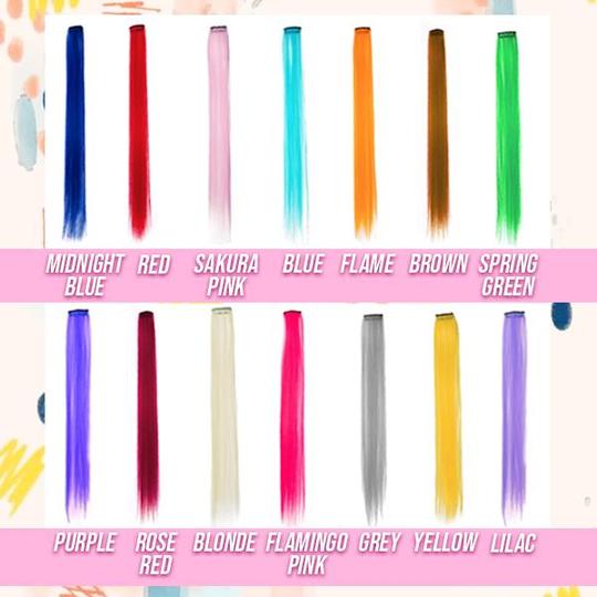 Ensemble d'extensions à clips colorées The Hairdrobe - Image 5