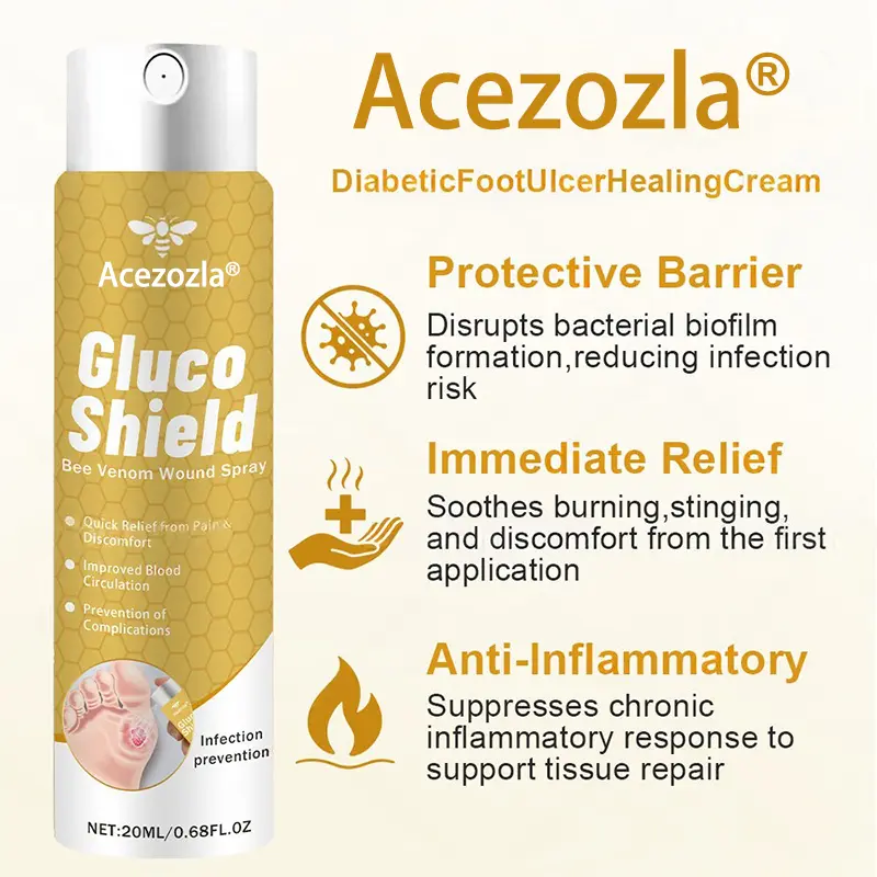 Spray pour plaies au venin d'abeille Acezozla® GlucoShield - Image 7