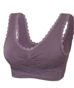 Soutien-gorge push-up en dentelle avec sangle réglable sur le devant