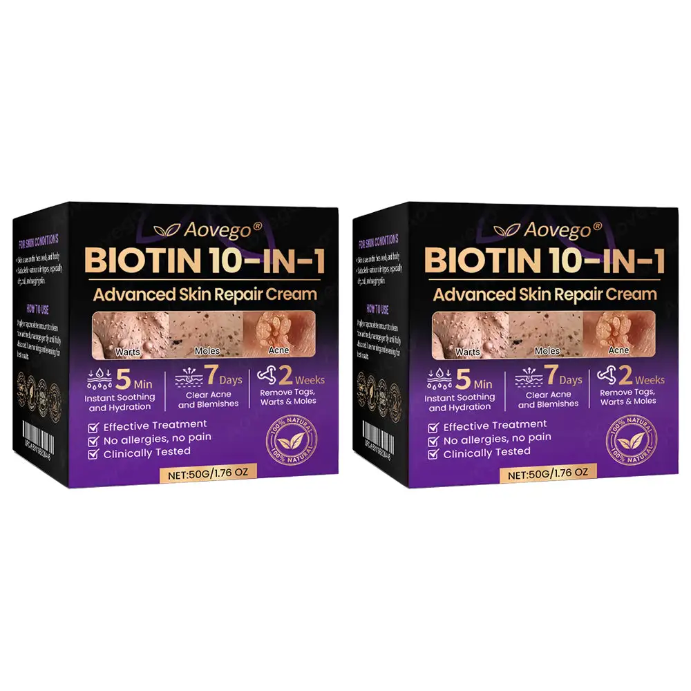 Crème réparatrice avancée pour la peau Aovego® BIOTIN 10-EN-1 - Image 11