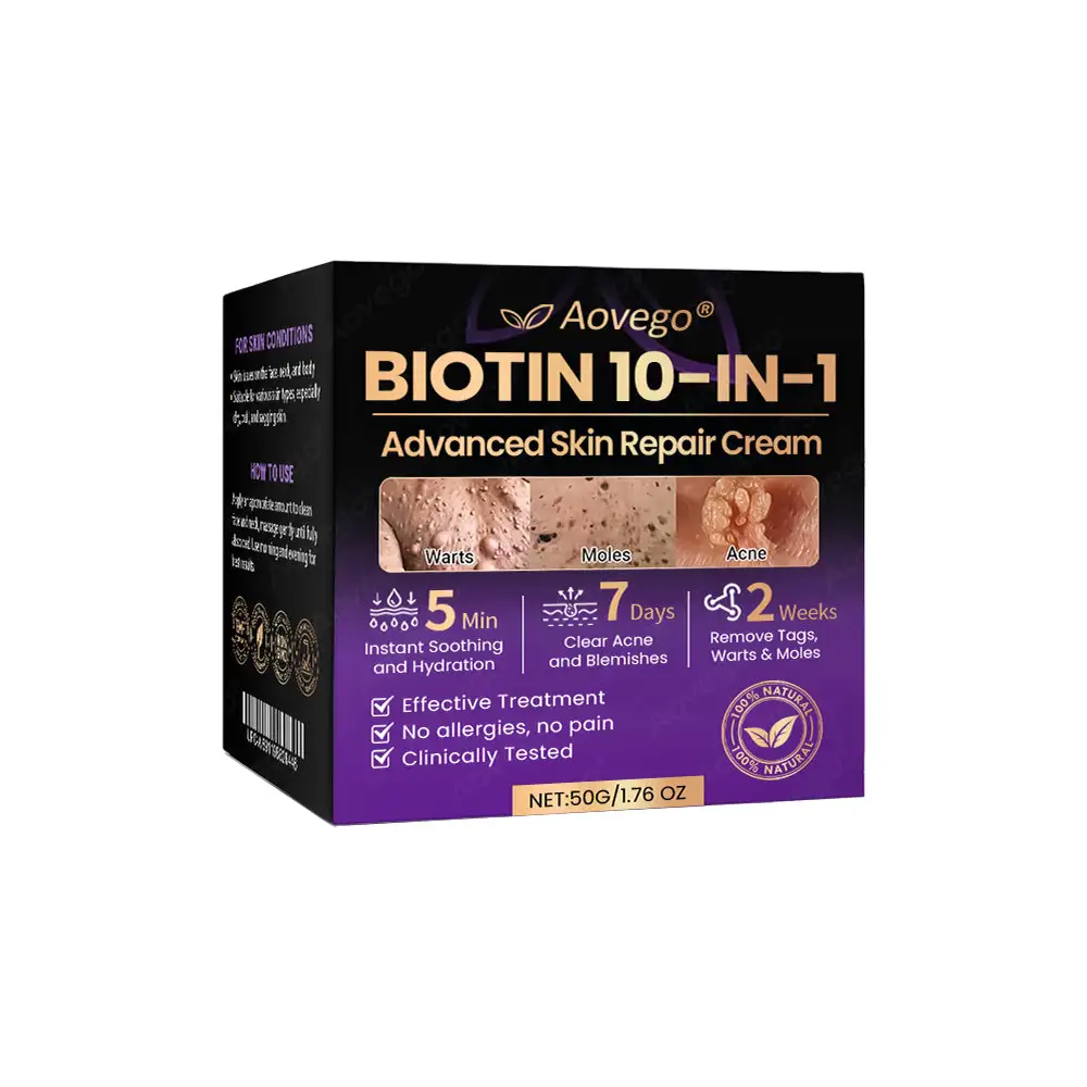 Crème réparatrice avancée pour la peau Aovego® BIOTIN 10-EN-1 - Image 12