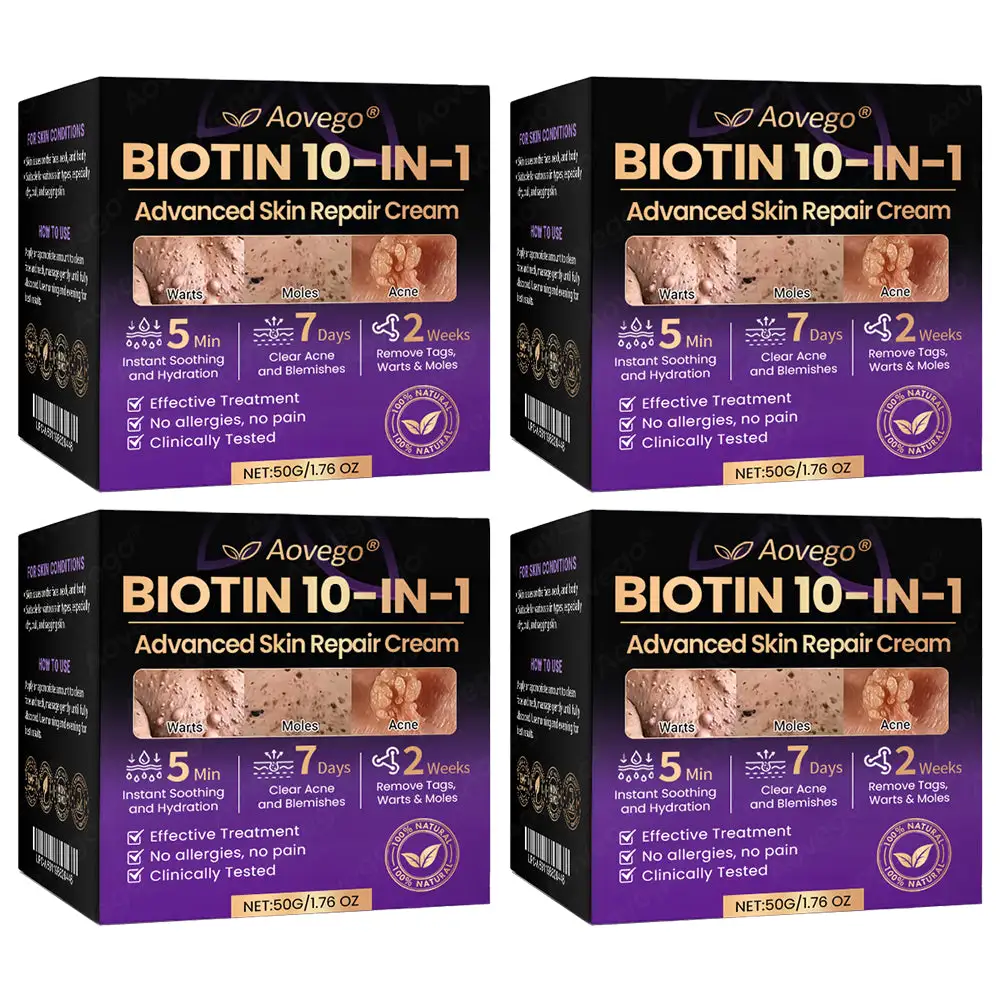 Crème réparatrice avancée pour la peau Aovego® BIOTIN 10-EN-1 - Image 13