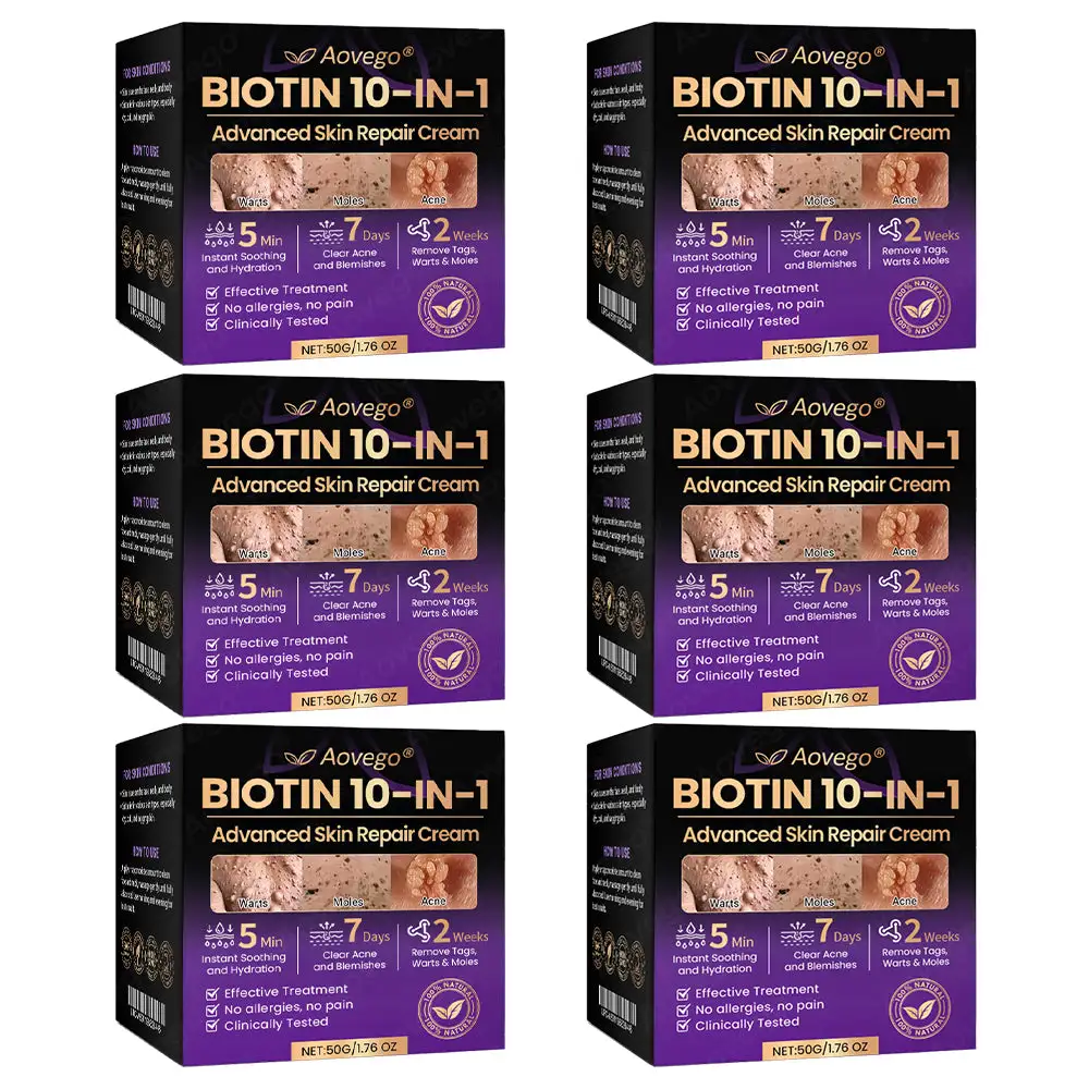 Crème réparatrice avancée pour la peau Aovego® BIOTIN 10-EN-1 - Image 14