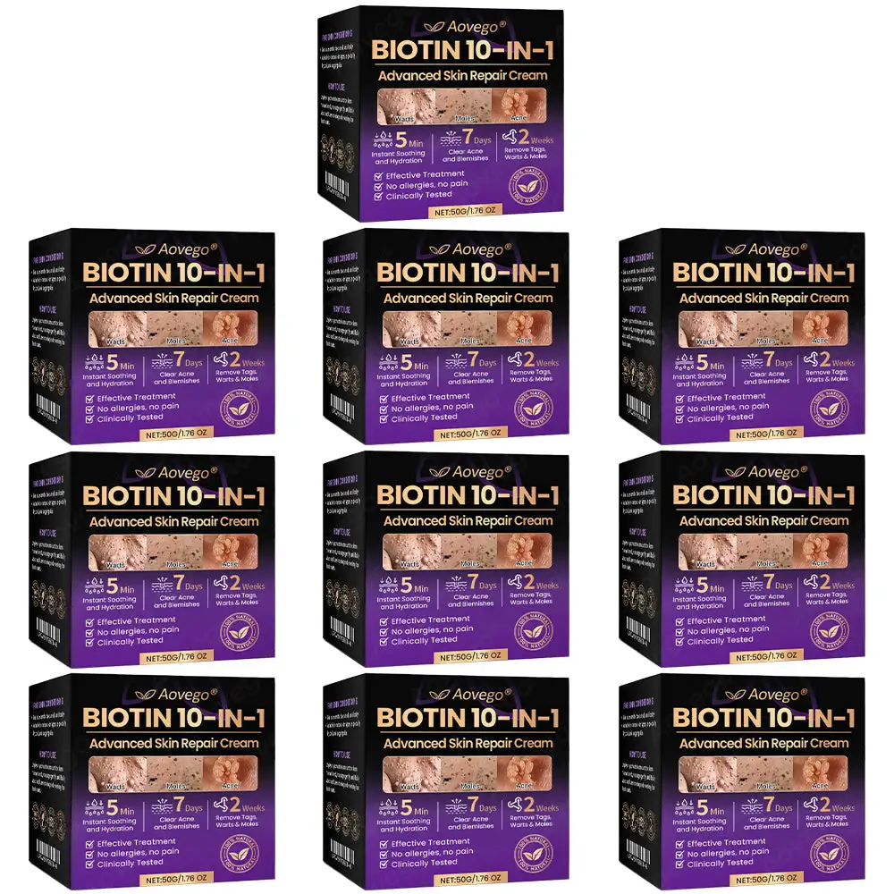 Crème réparatrice avancée pour la peau Aovego® BIOTIN 10-EN-1 - Image 15