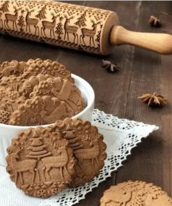 Rouleau à pâtisserie 3D de Noël