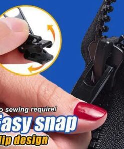 Tête de fixation de fermeture éclair à clipser (6 pièces)