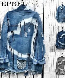 Veste peinte en forme de cœur dégoulinant