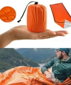 Sac de couchage thermique d'urgence pour camping en plein air