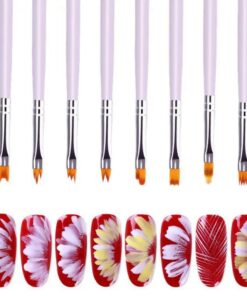 Stylo pinceau à fleurs pour Nail Art