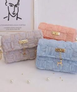 Kit de bricolage de sac à main en ruban de mousseline fleuri