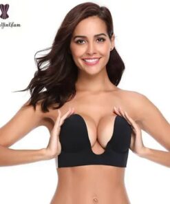 Soutien-gorge plongeant sans bretelles invisible