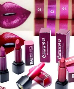 Rouge à lèvres métallique imperméable et durable