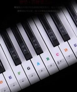 Autocollants amovibles pour touches de piano.
