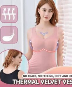 Vêtements intérieurs sans manches en dentelle thermique en velours